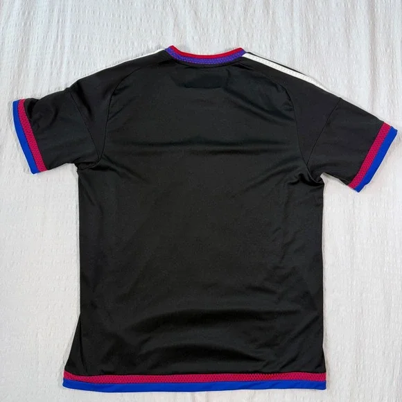 FC Basel Adidas Climalite Soccer Jersey Men's Size L Red Blue Novartis Sponsor - Picture 5 of 6